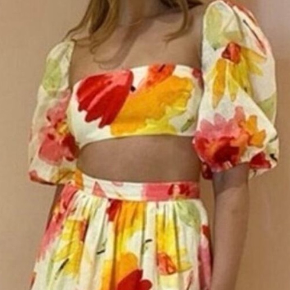 NWT Rumer Sunshine Crop Top - Picture 2 of 9